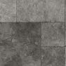 Grey Tile Effect Anti-Slip Vinyl Flooring For LivingRoom, Kitchen, 2.7mm Thick Cushion Backed Vinyl Sheet