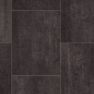 Black Tile Effect Non Slip Vinyl Flooring For LivingRoom, Kitchen,2.8mm Thick Cushion Backed Vinyl Sheet