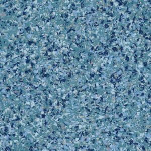 Blue Mosaic Effect Anti-Slip Contract Commercial Vinyl Flooring for Usage in Restaurants Kitchens, Gyms, & Hospitals with 2.0mm Thickness