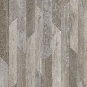 Beige Wood Effect Vinyl Flooring For LivingRoom, Kitchen, 2.3mm Thick Lino Vinyl Sheet